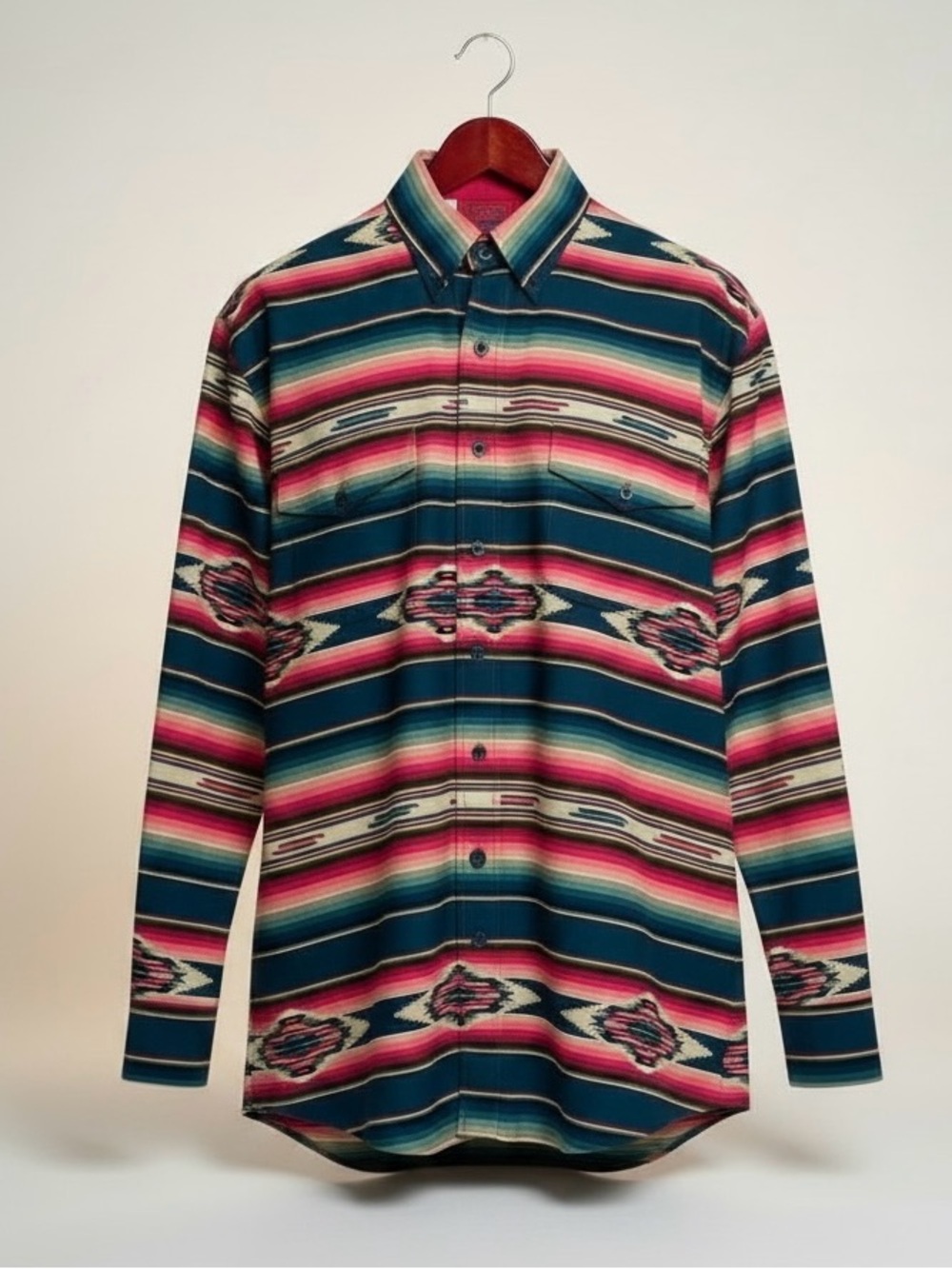 Vintage 80s 90s Roper Western Shirt Aztec Southwest XL Cowboy Ranch Rodeo USA